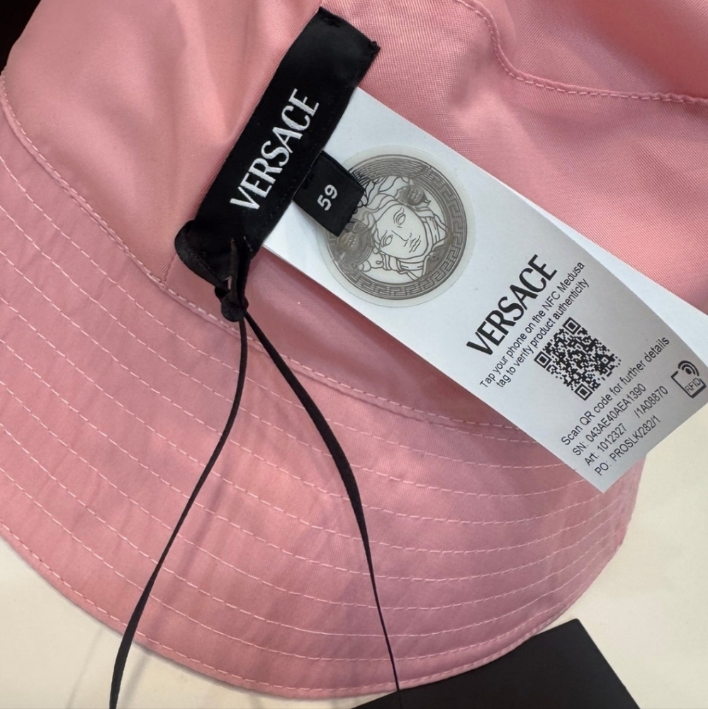 Versace Pink Bucket Hat Reversible BNWT - Picture 4 of 5